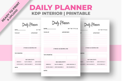 Daily Planner KDP Interior