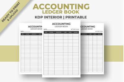 Accounting Ledger Book KDP Interior