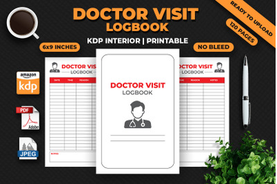 Doctor Visit Logbook KDP Interior