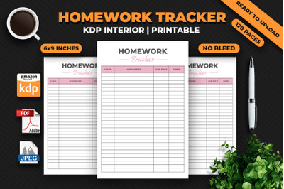 Homework Tracker KDP Interior