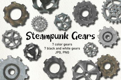 Steampunk Gears PNG