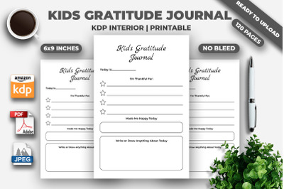 kids gratitude journal KDP Interior