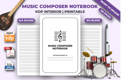 Music Composer Notebook KDP Interior