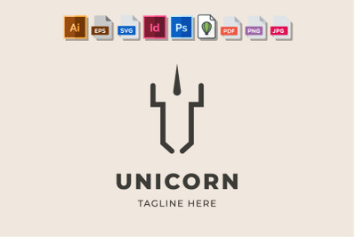 Unicorn Minimalist Logo