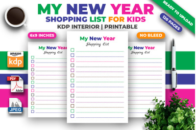 My New Year Shopping List For Kids KDP Interior