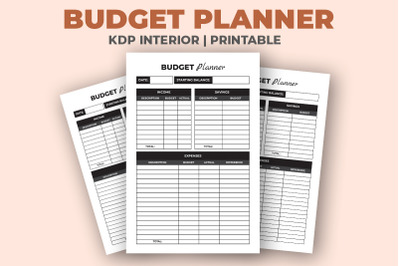 Budget Planner KDP Interior