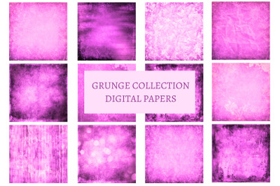 Pink Grunge Background Textures