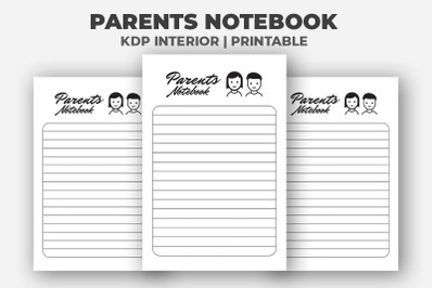 Parents Notebook KDP Interior