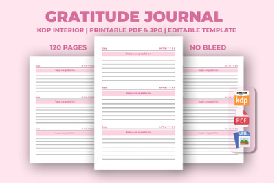 Gratitude Journal KDP Interior