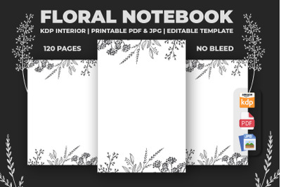 Floral Notebook KDP Interior