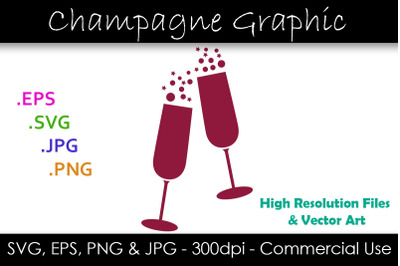 Champagne Glass SVG - Champagne Clipart