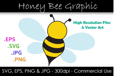 Honey Bee SVG - Honey Bee Vector Clipart