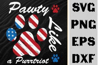 4th Of July Pawty Like A Purrtriot