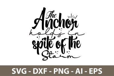 The anchor holds in spite of the Storm svg