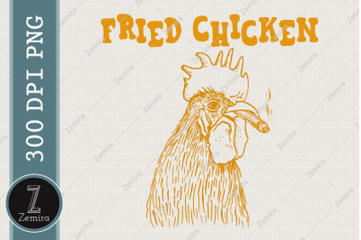 Fried Smoking Chicken Fried Chicken PNG