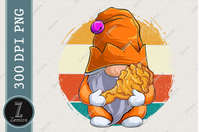 Gnome Love Fried Chicken Nug Sublimation