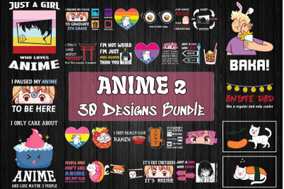 Anime 2 Bundle SVG 30 designs