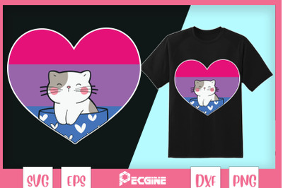 Bisexual Kawaii Kitty Cat Anime Art