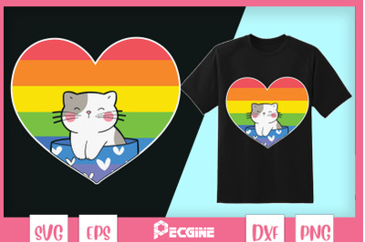 Pride Cat LGBT Kawaii Cats Anime