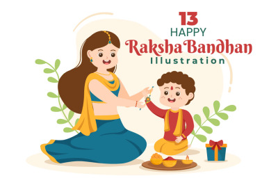 13 Happy Raksha Bandhan Illustration