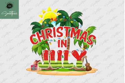 Christmas In July Summer Beach Vacation