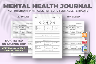 Mental Health Journal KDP Interior