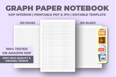 Graph Paper Notebook KDP Interior