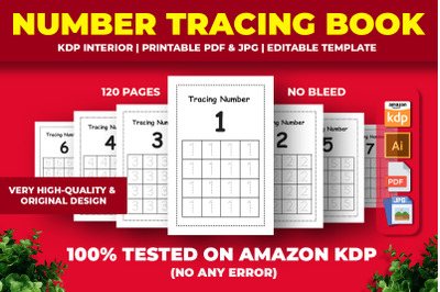 Number Tracing Book KDP Interior