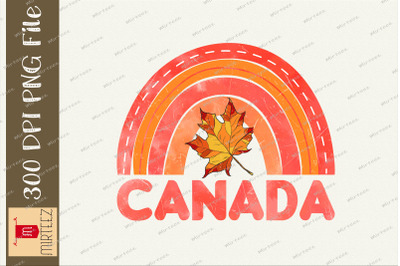 Canadian Flag Rainbow Maple Leaf Canada