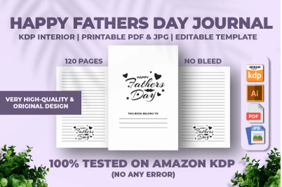 Happy Fathers Day Journal KDP Interior