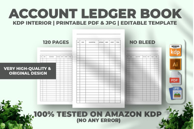 Account Ledger Book KDP Interior