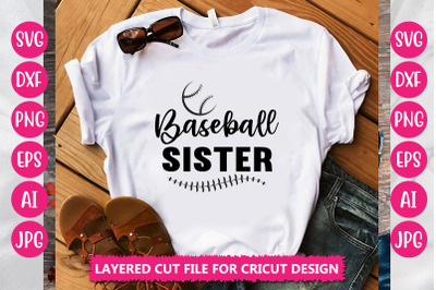 Baseball Sister SVG Cut File