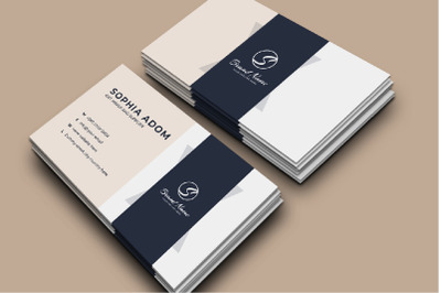 Clean And Modern Feminine Business Card