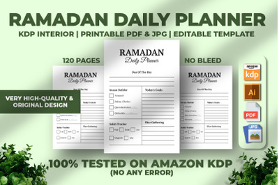 Ramadan Daily Planner KDP Interior