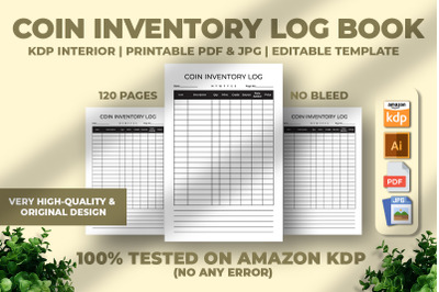 Coin Inventory Log Book KDP Interior