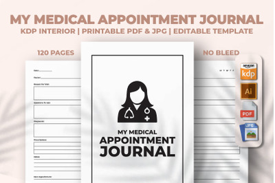 My Medical Appointment Journal KDP Interior