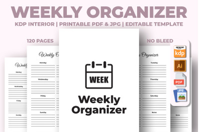 Weekly Organizer KDP Interior