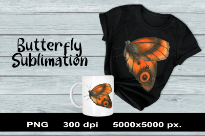 Butterfly Sublimation PNG Design