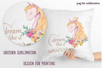 Unicorn sublimation&2C; characters and items