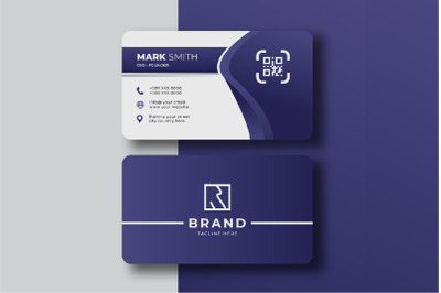 Creative Purple 3D Style Business Card