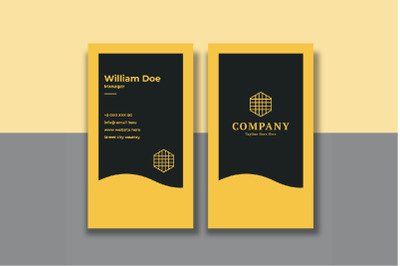 Minimalistic Vertical Business Card