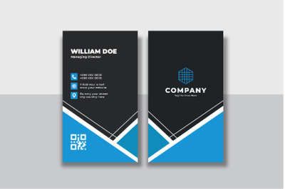 Stylish And Modern Vertical Business Card