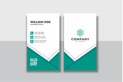 Corporate Vertical Business Card