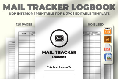 Mail Tracker Logbook KDP Interior