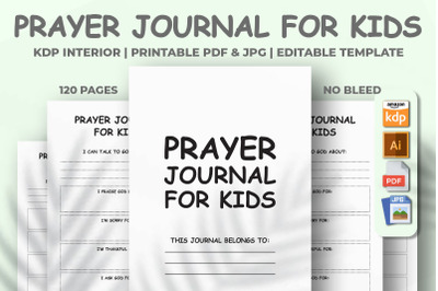 Prayer Journal For Kids KDP Interior