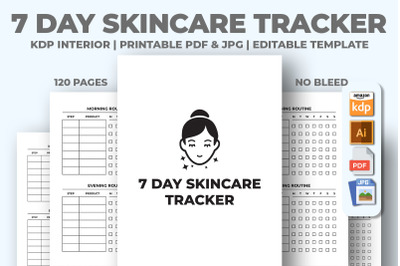 7 Day Skincare Tracker KDP Interior