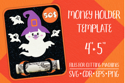 Halloween Ghost Card | Money Holder Template