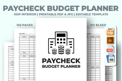 Paycheck Budget Planner KDP Interior