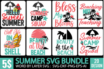 Summer SVG Bundle &2C; Summer tshirt Bundle