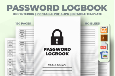 Password Logbook KDP Interior